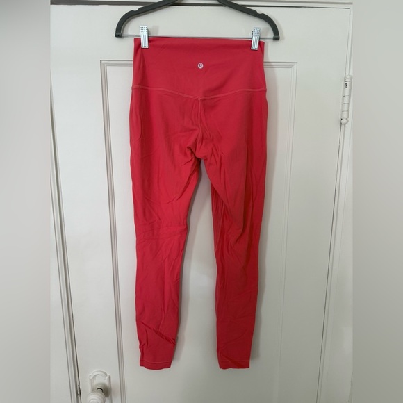 Lululemon High Rise Align Leggings Coral Raspberry Cream in size 8 - Picture 6 of 7